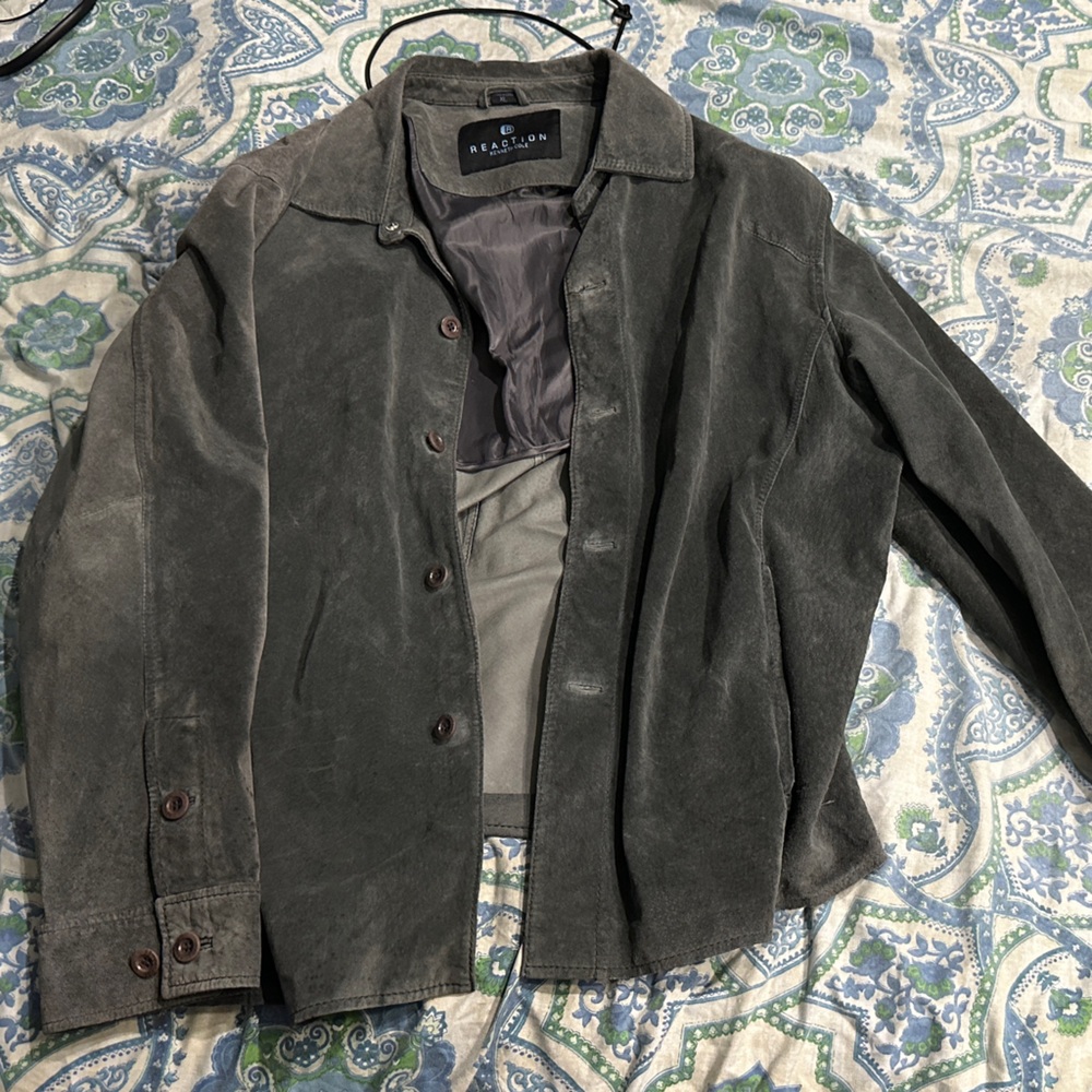 Claiborne Charcoal Gray Men's Jacket Vintage